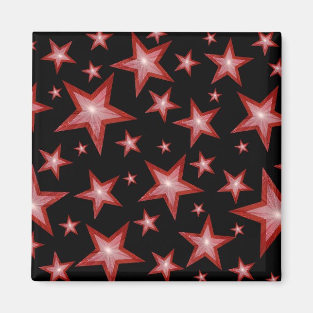 Roter Kühlschrankmagnet (Vorne)