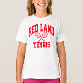 Roter Land-Tennis-T - Shirt