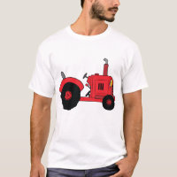 Roter landwirtschaftlicher Traktor