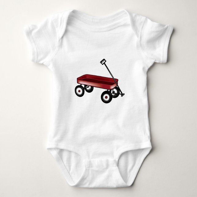 Roter Lastwagen Baby Strampler (Vorderseite)