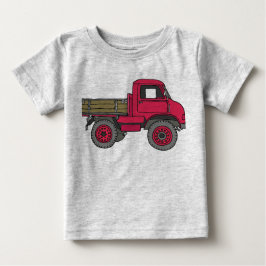 Roter Lastwagen Baby T-shirt