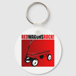 Roter Lastwagen-Felsen! Schlüsselanhänger