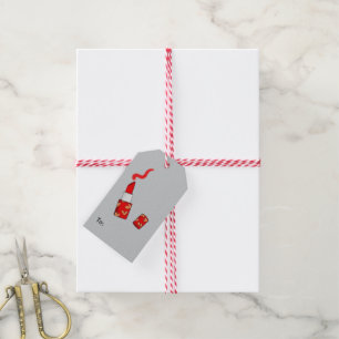 roter Lippenstift Geschenkanhänger