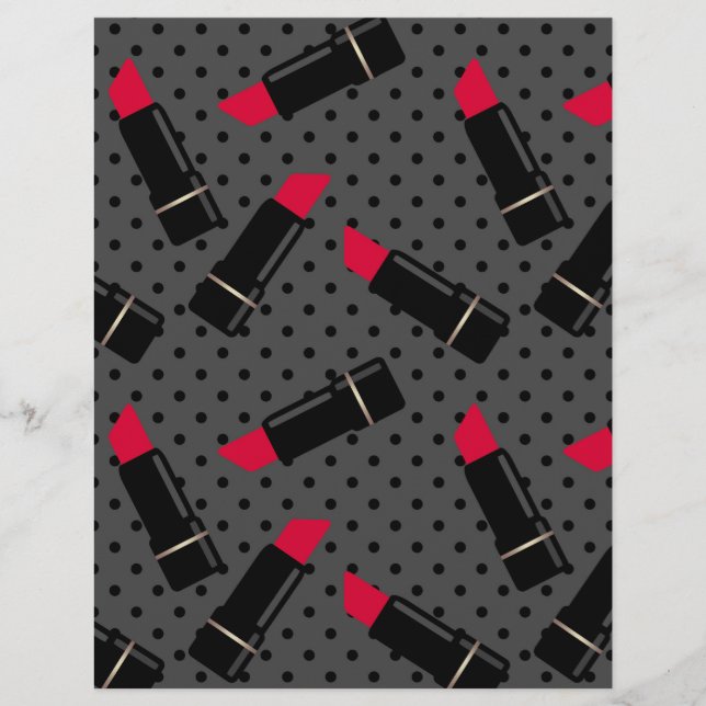 Roter Lippenstift, Retro (Vorderseite)