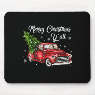 Roter LKW Weihnachten Lustig Frohe Weihnachten Euc Mousepad