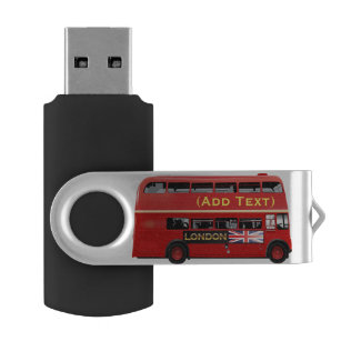Roter London-Doppeldecker-Bus USB Stick
