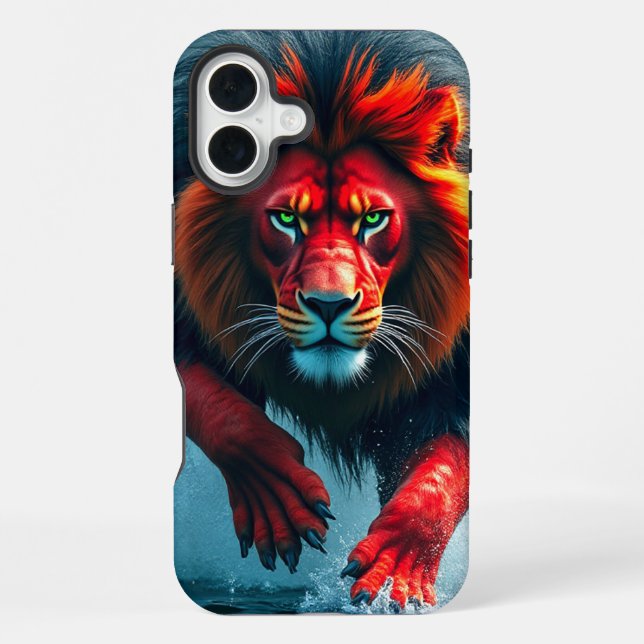 Roter Löwe Handyhülle iPhone 16 Plus Hülle (Rückseite)