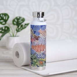 Roter Löwenfisch Trinkflasche