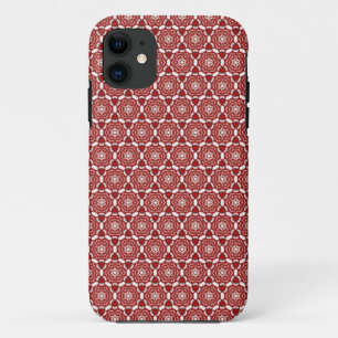 Roter Magic Star Sechseck-Muster iPhone 5 Hülle