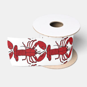 Roter Maine-Hummer Thunder_Cove Satinband