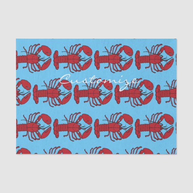 Roter Maine-Hummer Thunder_Cove Seidenpapier (Vorderseite)