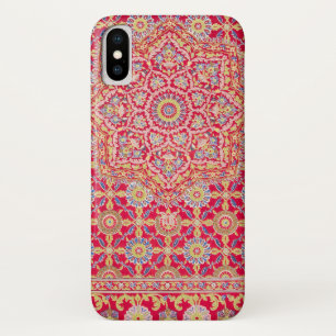 Roter Mandala-Vintage indische Kunst Boho Case-Mate iPhone Hülle