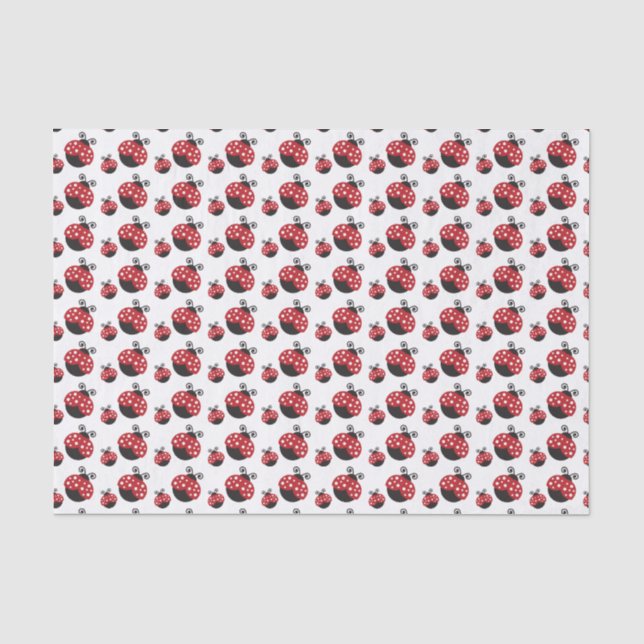 Roter Marienkäfer Seidenpapier (Vorderseite)