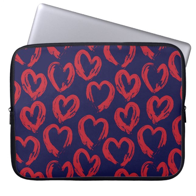 Roter Marinekorb Laptopschutzhülle (Vorderseite)