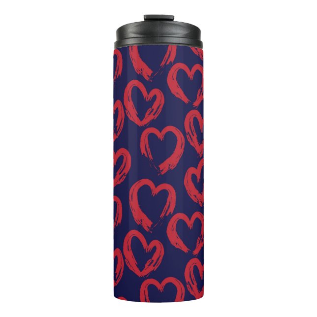 Roter Marinekorb Thermosbecher (Vorderseite)