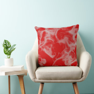 roter Marmor abstrakt Kissen