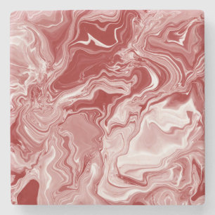 Roter Marmor Steinuntersetzer