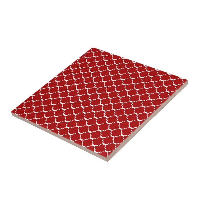 Roter marokkanischer Stil Fliese (Seite)