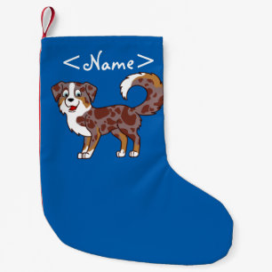 Roter Merle australischer Schäfer-Hund Kleiner Weihnachtsstrumpf