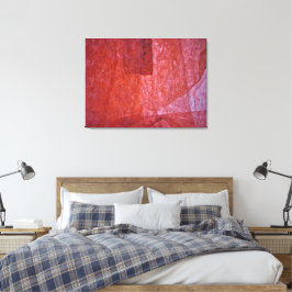 Roter Minimalismus auf gespannter Leinwand, gewöhn Leinwanddruck