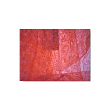 Roter Minimalismus auf gespannter Leinwand, gewöhn