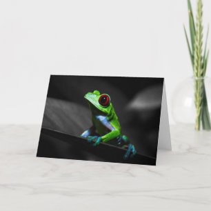 Roter mit Augen Baum-Frosch III Karte