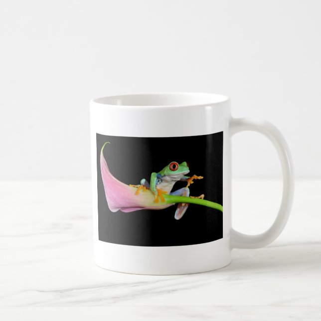 roter mit Augen Baumfrosch Kaffeetasse (Rechts)