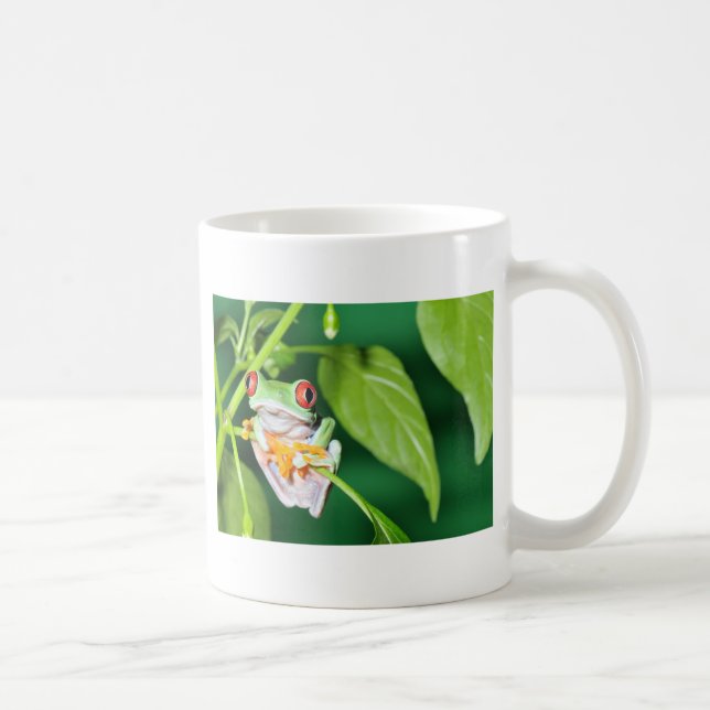 roter mit Augen Baumfrosch Kaffeetasse (Rechts)