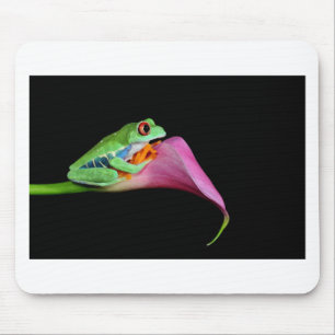 roter mit Augen Baumfrosch Mousepad
