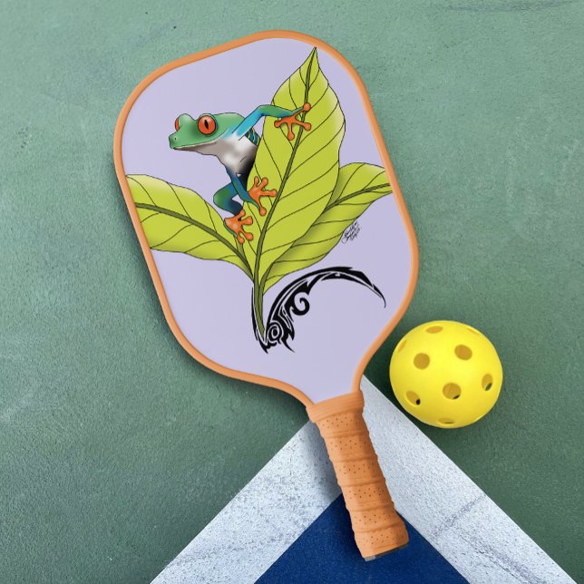 Roter Mit Augen Baumfrosch Pickleball Schläger (Von Creator hochgeladen)