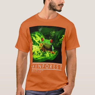 Roter Mit Augen Baumfrosch Regenwald Amphibien T-Shirt