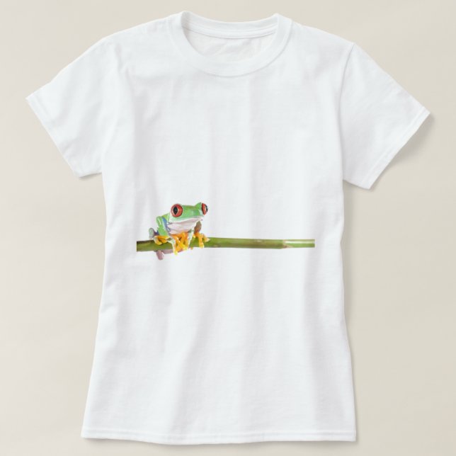 roter mit Augen Baumfrosch T-Shirt (Design vorne)