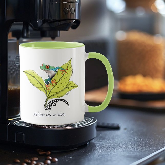 Roter Mit Augen Baumfrosch Tasse (Von Creator hochgeladen)