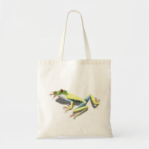 Roter Mit Augen Frosch Tragetasche
