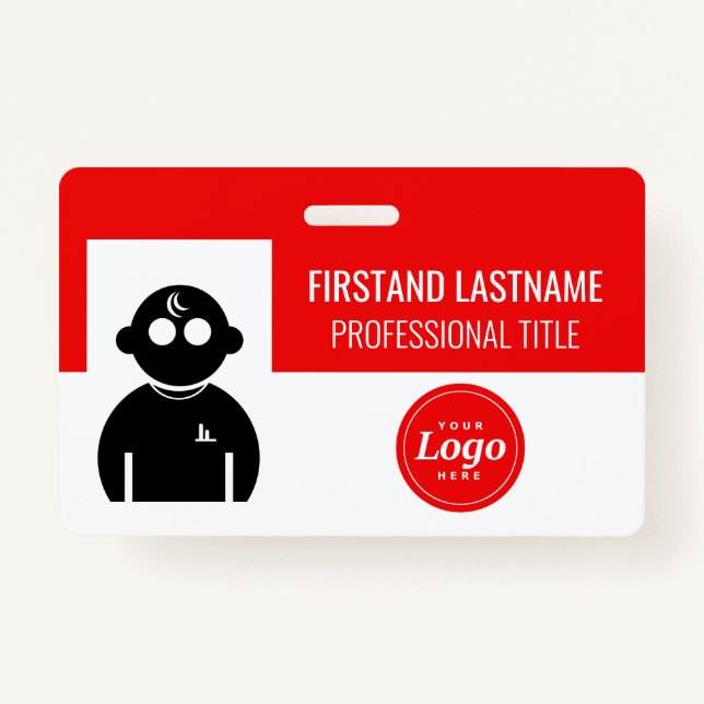 Roter Mitarbeiter Ausweis (Vorderseite)