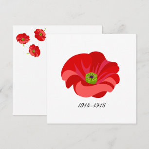 Roter Mohn Einladung