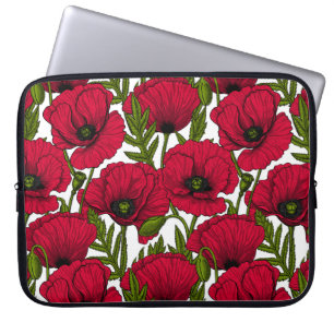 Roter Mohn Garten 2 Laptopschutzhülle
