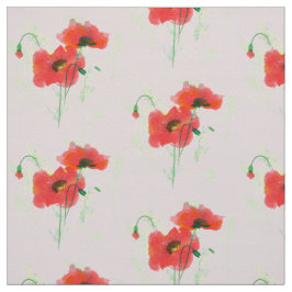 Roter Mohn Stoff