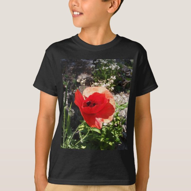 Roter Mohn T-Shirt (Vorderseite)