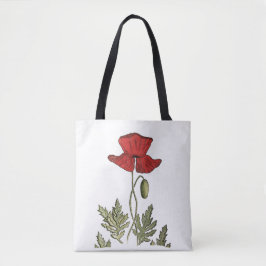 Roter Mohn Tasche