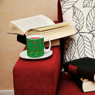 Roter Mohnkaffee, Wildblumen, Tasse