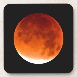 Roter Mond steigt auf Untersetzer
