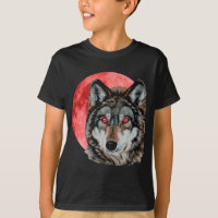 Roter Mond-Wolf