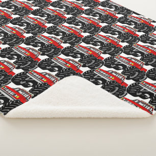 Roter Monster-LKW Sherpadecke