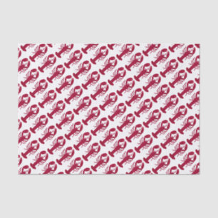 Roter nautischhummer seidenpapier
