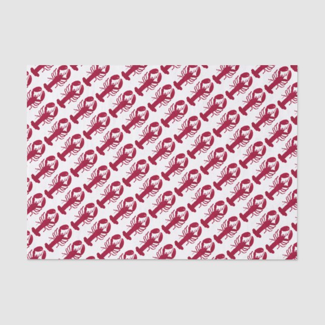 Roter nautischhummer seidenpapier (Vorderseite)