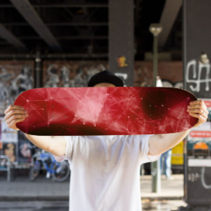 Roter Nebel Skateboard Cosmic Space Skateboard