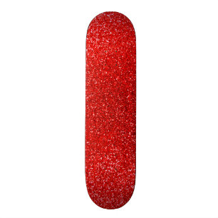 Roter NeonGlitter Skateboard