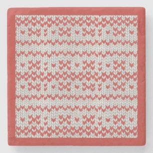 ROTER NORDISCHER STRICKMARSEILLE Steinuntersetzer