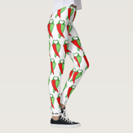 Roter oder grüner Chile personalisieren Niedliche  Leggings